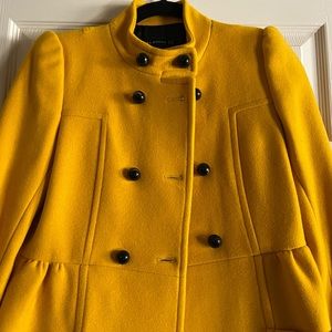 Zara Yellow Coat 🧥💕